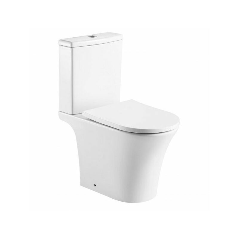 Kartell 640mm x 380mm KAMEO C/C Rimless WC Pan with Cistern and Soft ...