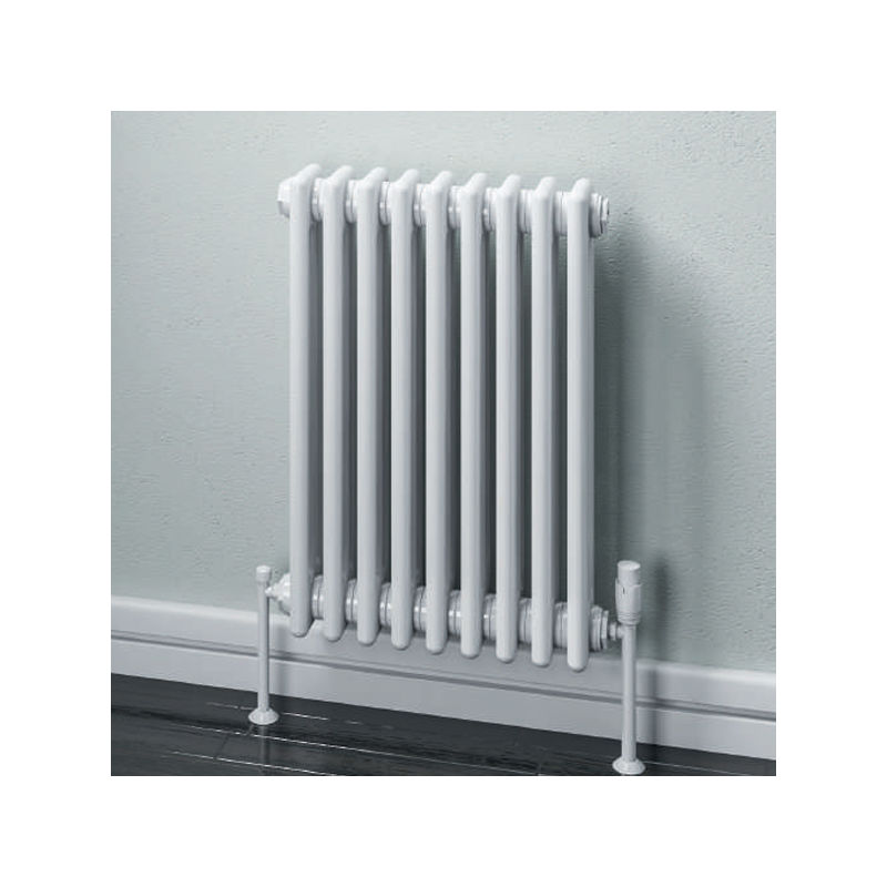 Eastbrook Rivassa 2 Column Radiator 600mm H X 428mm W White - Central ...