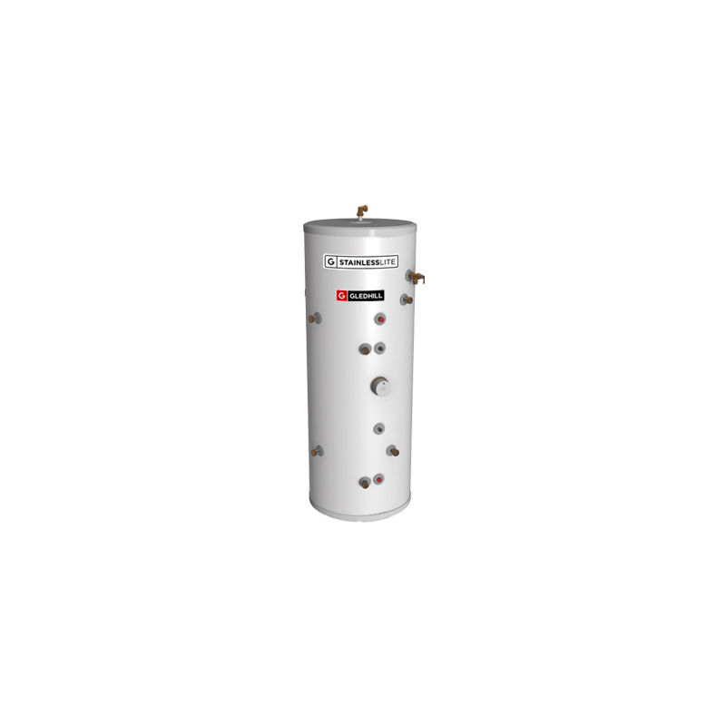 Gledhill 180 Litre Stainless Lite Plus Solar Indirect Unvented Cylinder 5364