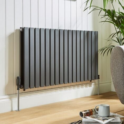 Kartell Boston Single Designer Horizontal Radiator 600mm H x 630mm W ...