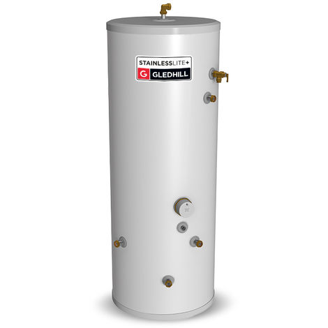 Gledhill 120 Litre Stainless Lite Plus Indirect Unvented Cylinder