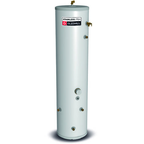 Gledhill 120 Litre Stainless Lite Plus Slimline Indirect Unvented Cylinder