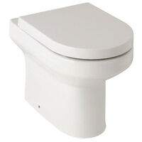 Kartell Bijou Comfort Height Back To Wall Toilet Pan with Soft Close Seat