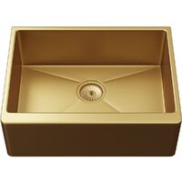 Ellsi Excel Single Bowl Belfast Style Sink & Waste Gold