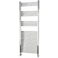 Eastgate 22mm Steel Straight Chrome Heated Towel Rail 1600mm x 600mm - Central Heating, 2881 BTUs