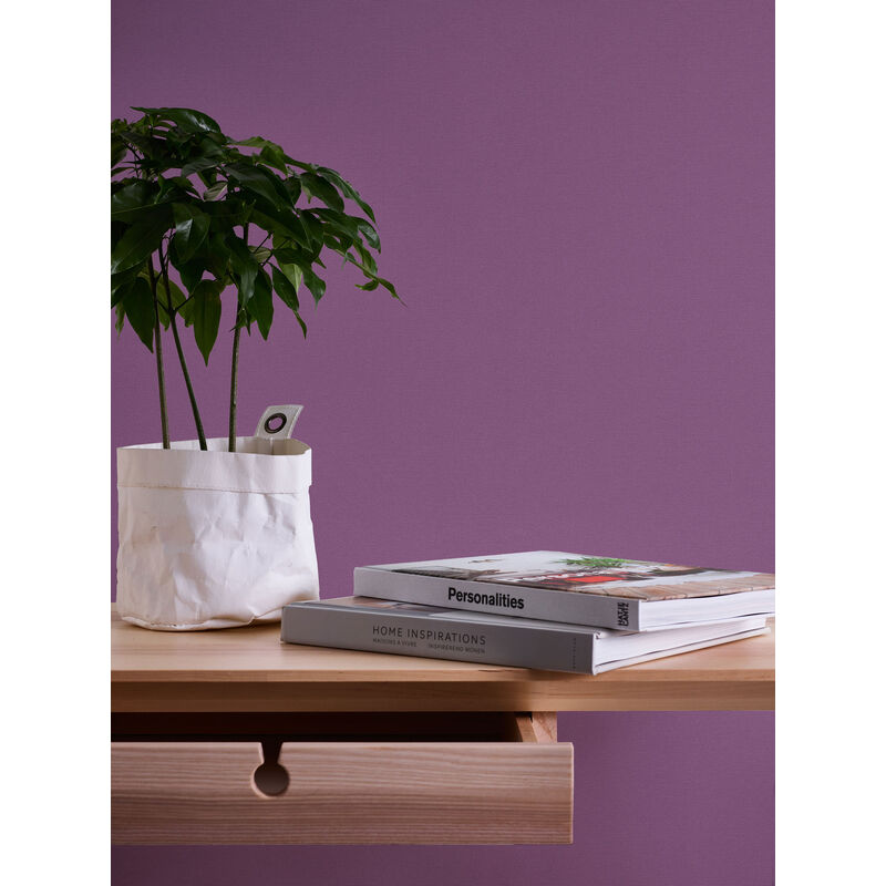 am attraktivsten Lila Tapete in | und Leinen Schlafzimmer | mit Violett für Jugendzimmer ideal für Wohnzimmer einfarbig Uni Vinyl Wandtapete Vliestapete