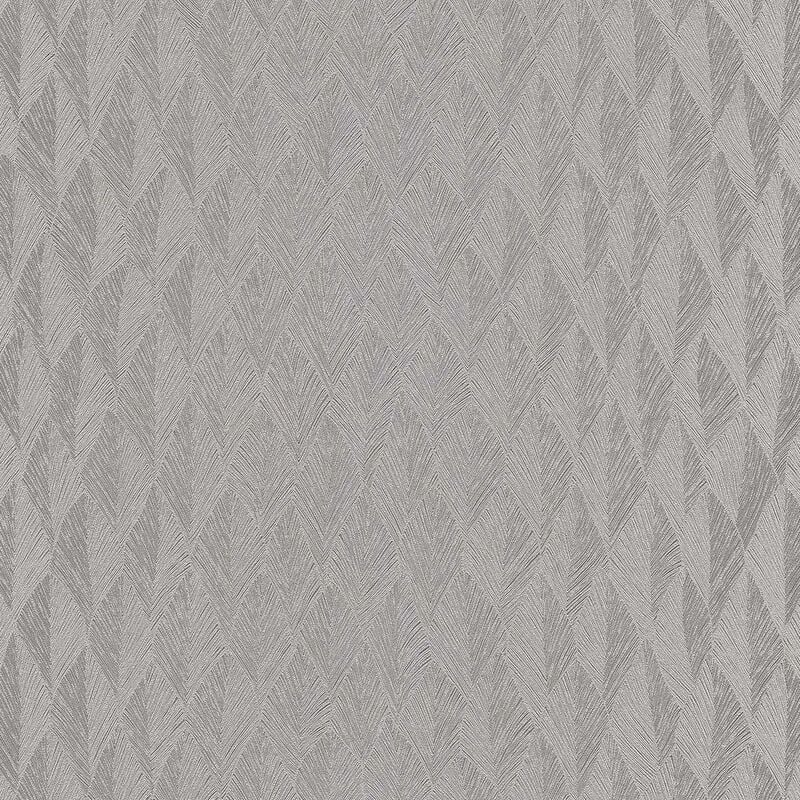 Silber Tapete mit Rautenmuster | Moderne Vliestapete in Grau Silber ideal  für Schlafzimmer und Flur |