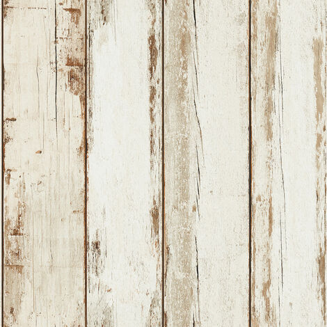 3 Ro.AS 8550-39 Vliestapete creme grau hellbeige Holz-Optik Planken € 1,00 qm 