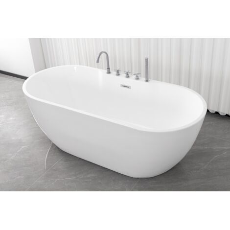 Freistehende Badewanne ARUBA chrom 170x75x58 cm