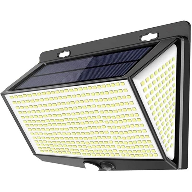 Luz Solar Exterior 468 LED,【2 Pack / 3 Modos】270 °lluminación Focos Solares Exterior con Sensor de Movimiento Impermeable Luces Solares LED Exterior Aplique Lampara Solar para Exterior Jardin