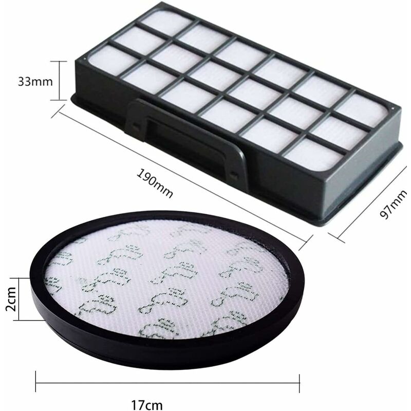 Set di filtri sostituisce Rowenta ZR006001 per aspirapolvere Rowenta - 2x  filtro