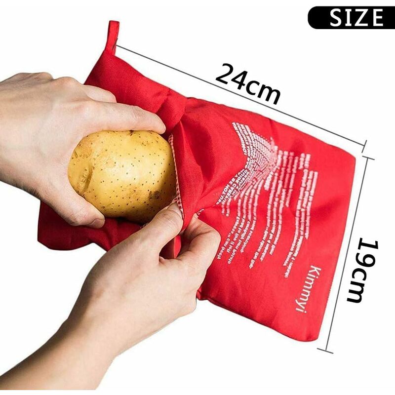 Il Sacchetto di Cottura in Soli 4 Minuti Fornello Bag Patata Espresso Microonde Patate Red Bag Lavabile E Riutilizzabile 