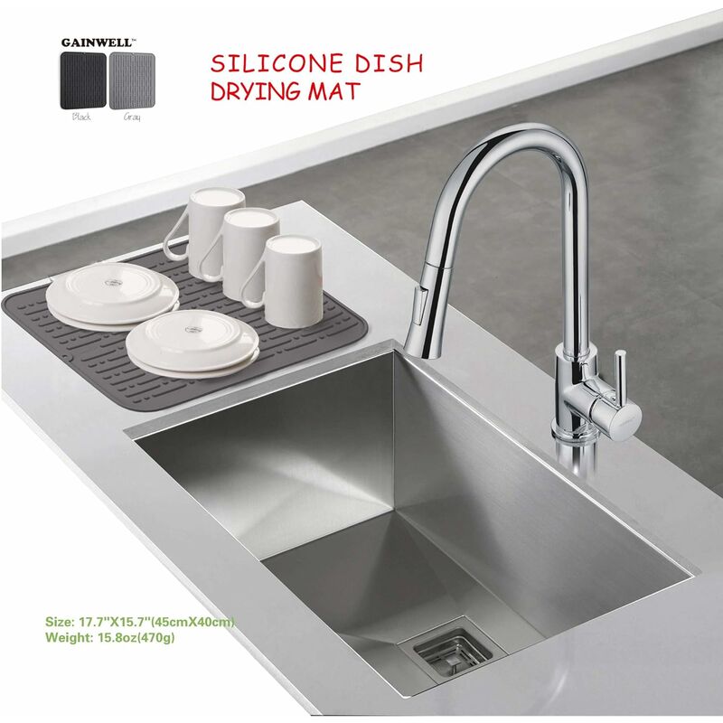 3 PZ abtropfmatte Set stoviglie LAVELLO Inserto LAVELLO Tappetino stoviglie ripiano 