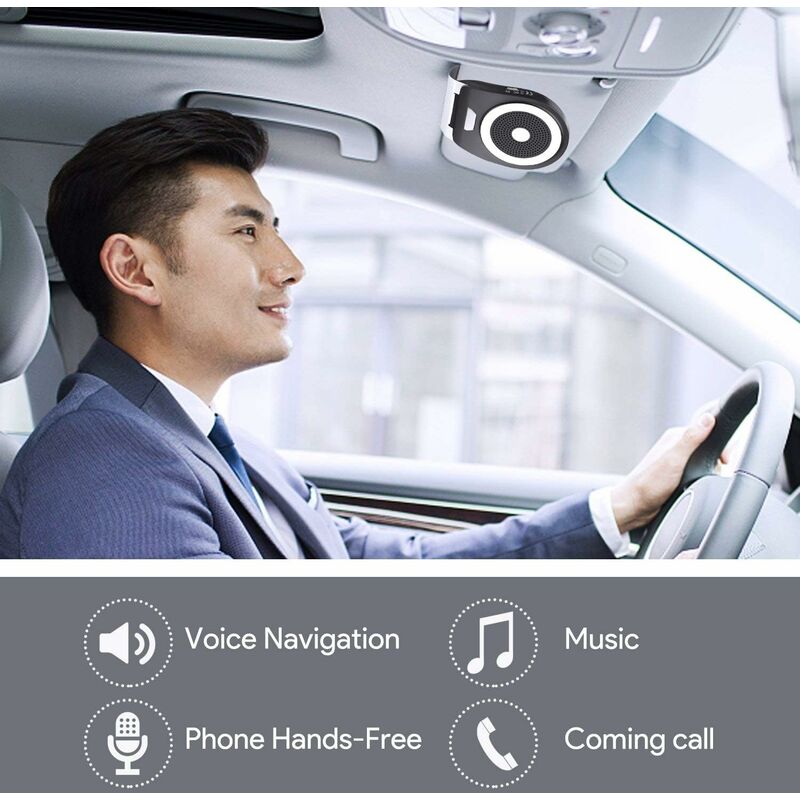 Vendita calda Kit vivavoce Wireless per auto Bluetooth 4.1 visiera parasole  altoparlante Bluetooth vivavoce lettore musicale