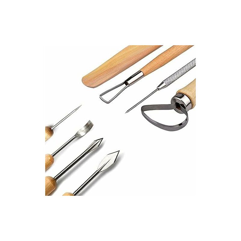 Set di attrezzi per Modellare 7 pezzi con doppio utensile lunghezza 16 cm