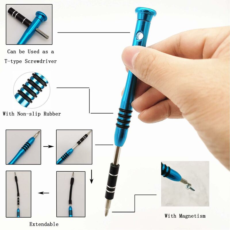 Smagnetizzatore-magnetizzatore portatile plastica per cacciaviti piccoli  utensili viti