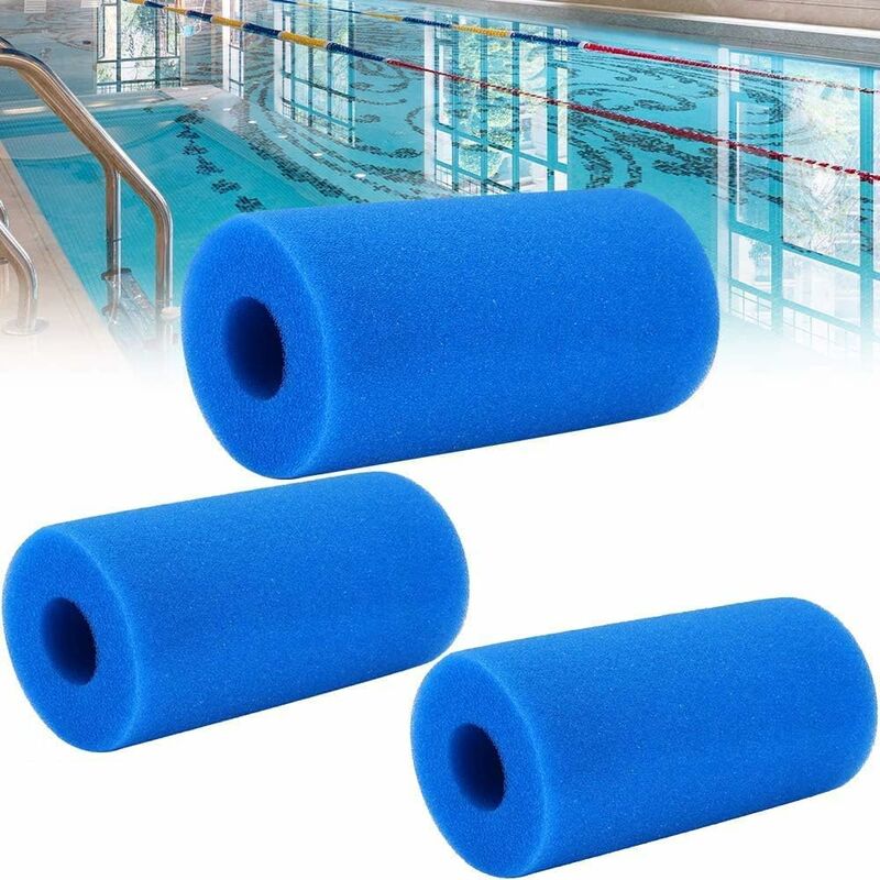 Cartuccia filtrante per piscina LITZEE 3 filtri per piscina in schiuma  riutilizzabili e lavabili per spa tipo A