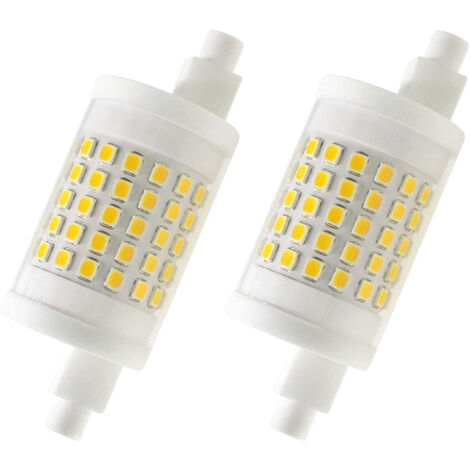 Lampadina Led R7S Lineare 78mm 5W SMD Bianco caldo 3000K Aigostar