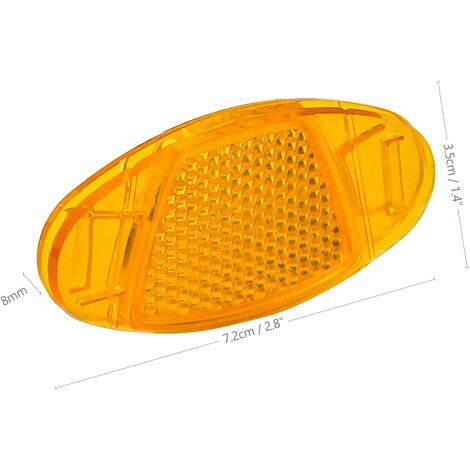 72 Pezzi Riflettori per Raggi di Bicicletta, 7,3 x 0,5 cm Copri