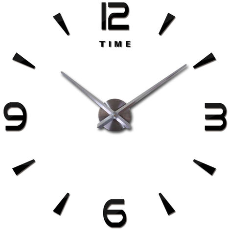 1 Set meccanismo orologio appeso con oro bianco nero aghi orologio