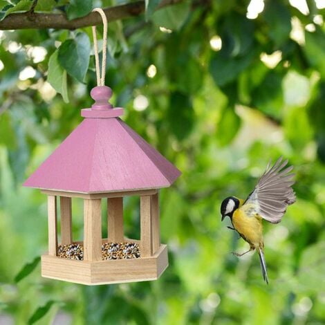 Mangiatoia uccelli casetta cibo uccellini acciaio esterno giardino casa  outdoor