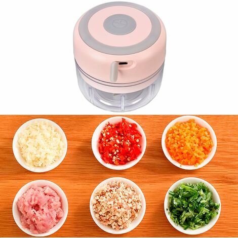 LITZEEMini Chopper, Durevole Tritacarne Elettrico Per Cipolle Da 100 Ml Per  Utensili Da Cucina(Rosa)