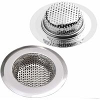 Set di filtri per lavello da cucina e bagno 4 misure, in acciaio inox, confezione da 8