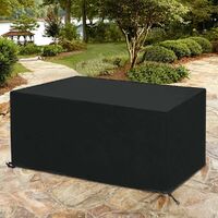 Color : Nero, Size : 30x45x90cm Copertura per mobili da Esterno in Tessuto Oxford Leggero 210D AMDHJ Coperture per mobili da Giardino 34 Misure 