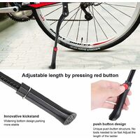 Tumez Cavalletto regolabile per bicicletta in lega di alluminio con 2 chiavi 