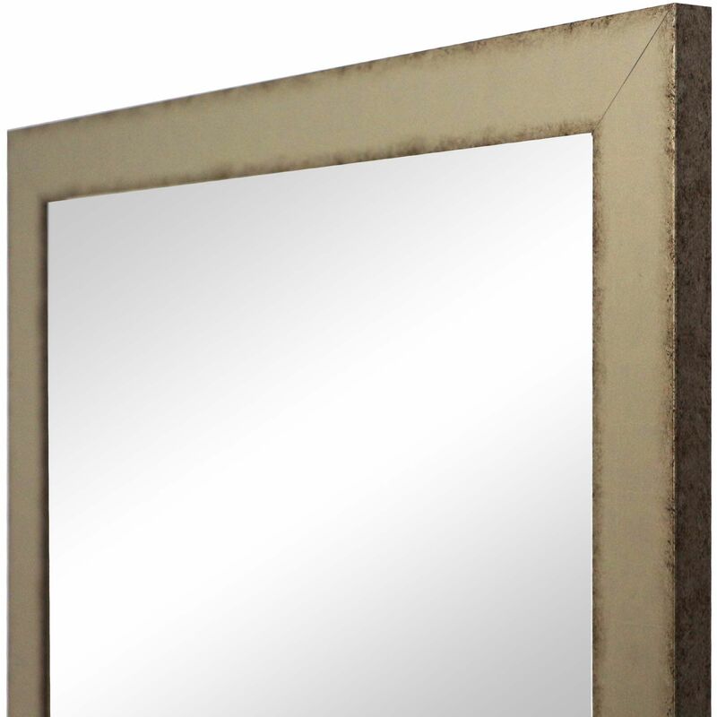 Espejo de Pared plata 57x77 cm - Mod. 378 plata- Fabricado en España - Varios  Tamaños y Colores - Ideal Para Salón, Recibidor, Vestidor, Dormitorio y Baño .