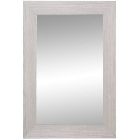 Espejo de pared gris perla 65x85 cm. Mod. MDF8. Espejo de Pared Fabricado  en España- Varios