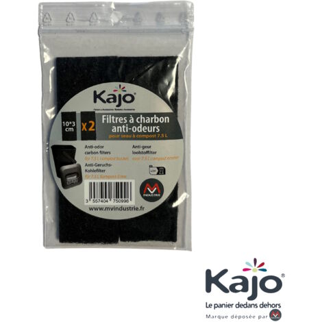 Lot De 8 Filtres à Charbon Actif Pour Seau à Compost - 4 Carrés 120x120mm Et 4 Ronds 160mm, Anti-odeurs - 3