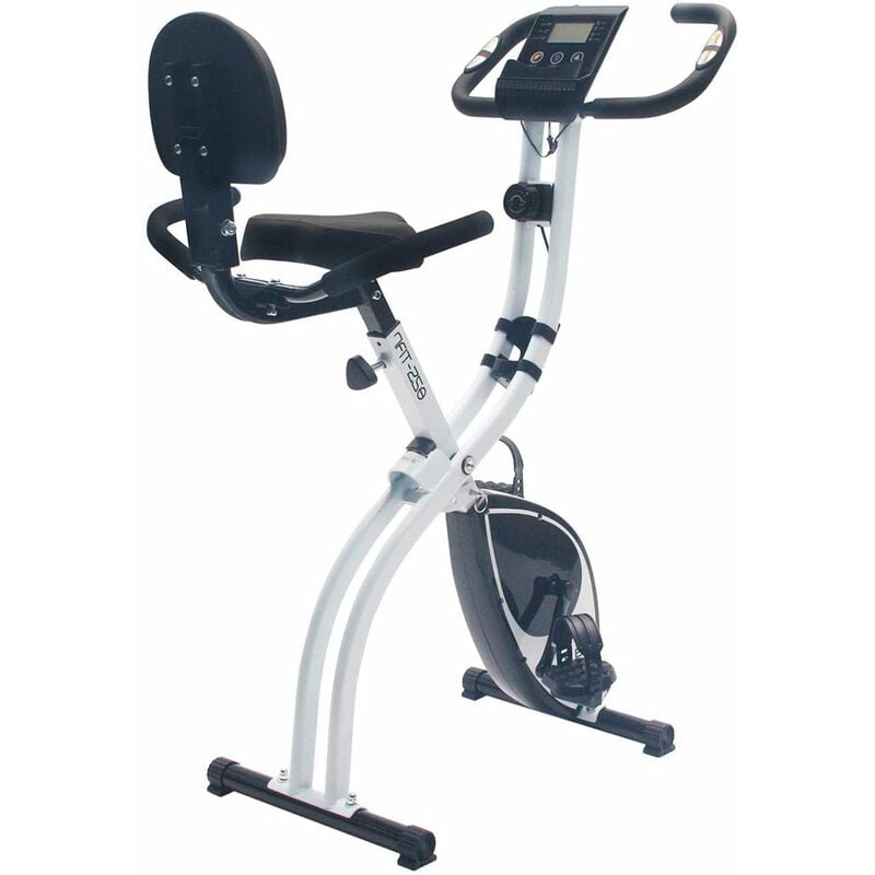 Bicicleta Estática Plegable Spinfold | Sillín Confort + Sujección | Resistencia Variable | Rodamientos Magnéticos | Nivel de Intensidad Variable | Altura Regulable | Pantalla Ordenador LCD