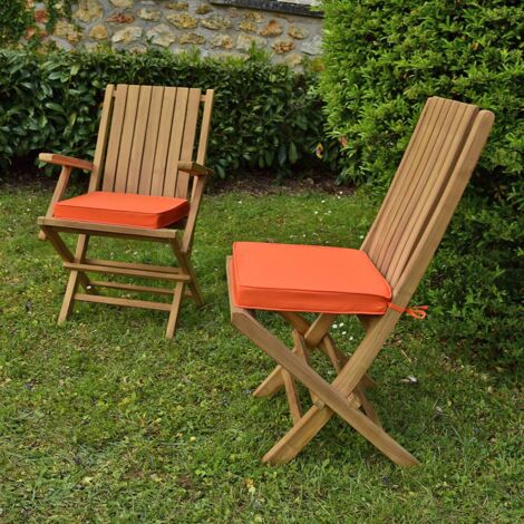 Coussin Orange pour chaises et fauteuils pliants