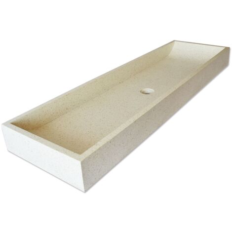 Vasque à poser en Terrazzo crème, Atlantica