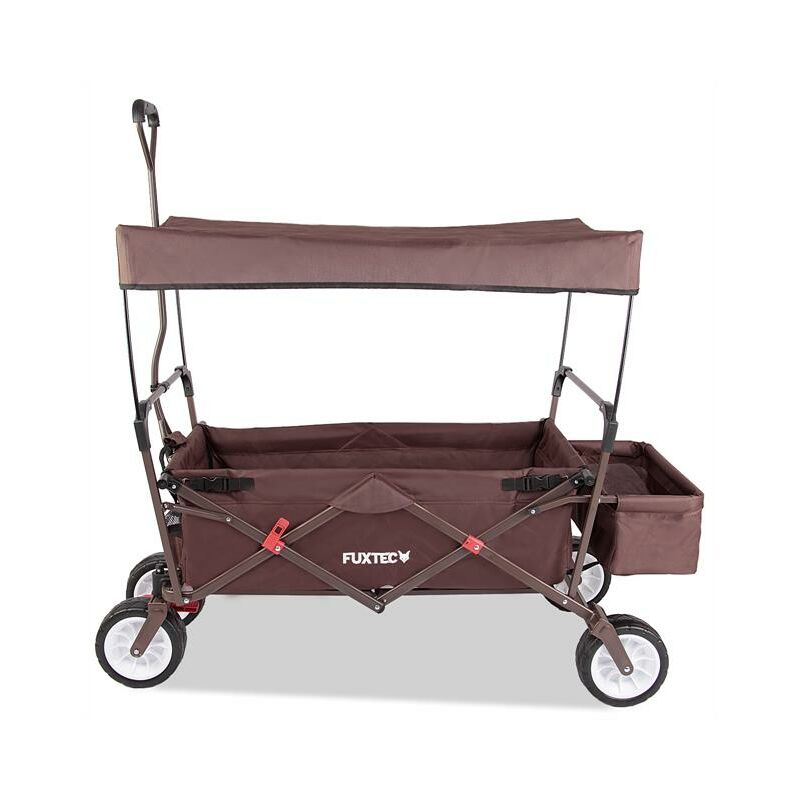 Carrello da giardino pieghevole da campeggio / spiaggia per la spesa FUXTEC  CT350 MARRONE