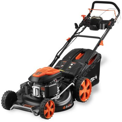 Tagliaerba a scoppio semovente FUXTEC RM5396EsPRO avvio elettrico autotrazione moderabile 53 cm di taglio 196 cc
