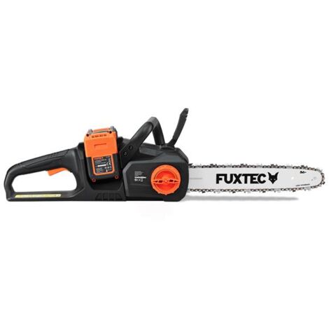 FUXTEC Motosega a batteria 2x20V FX-E2KS SOLO– Lunghezza di Taglio 35 cm, 4,2 kg, Velocità della Catena 15 m/s, Senza Batteria né Caricatore
