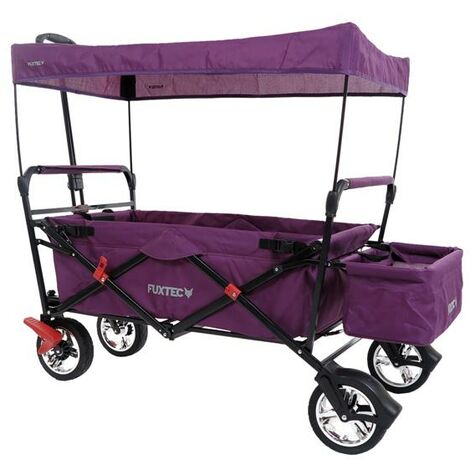 Carrello Pieghevole da giardino da spiaggia FUXTEC City CT500 anti UV  parasole VIOLA