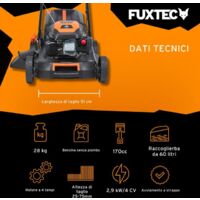 Tosaerba A Scoppio FUXTEC RM5170 4in1 - 170cc, Semovente, Larghezza Taglio 51cm, Cesto 60L - Foto 7