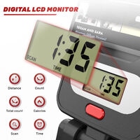 15-Level Adjustable Resistance Magnetic Rowing Machine LCD Display