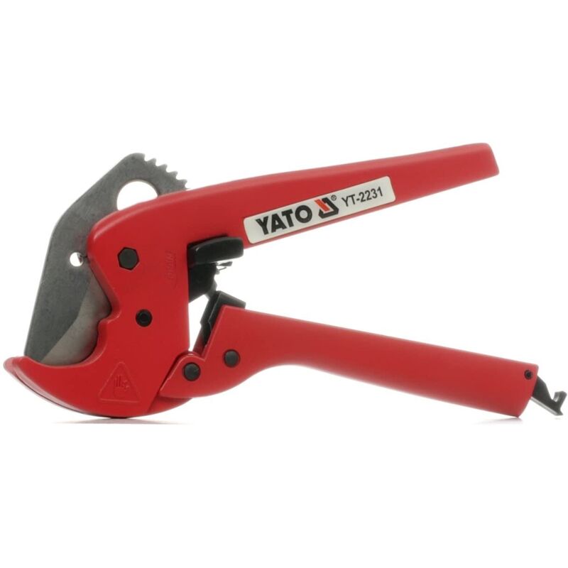 BE-TOOL PVC-Rohrschneider 63mm - Kunststoff-Rohrschere Für Gas- & Wasserrohre Rot