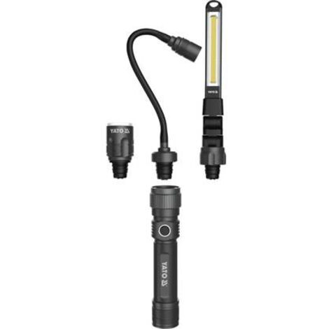 LED KFZ Inspektionslampe Werkstattlampe Stablampe Autolampe Set 3in1 Auto Arbeitsleuchte