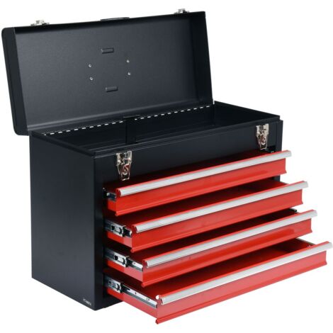 Werkzeugkoffer Werkzeugkiste Werkzeugbox Werkstattkoffer mit 4 Schubladen