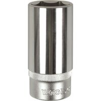 YATO Innen-Sechskant Stecknuss, Lang, SW 32 Mm, 1/2" Antrieb, Für Werkstatt & Heimwerker