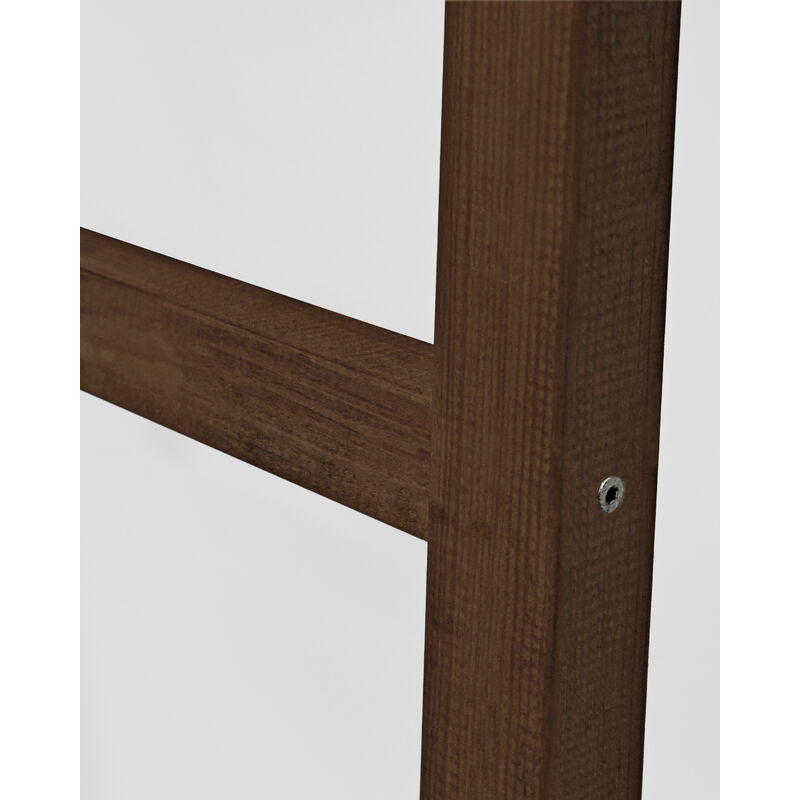 Escalera de madera maciza en tono natural de 150x41cm
