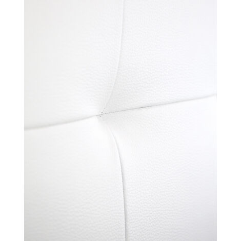 Cabecero polipiel pliegues blanco 90x80cm