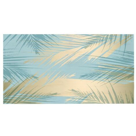 Cabecero Madera Palm Leaves