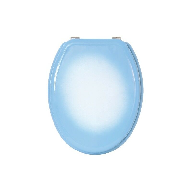 Blanc MDF/INOX MSV 140333 Charnieres Plastique pour abattant WC 