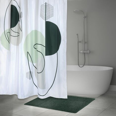 MSV Barre tringle pour rideau de douche ou baignoire extensible